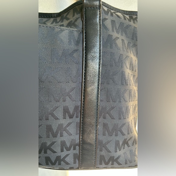 Michael Kors Black Monogram Tote - Picture 9 of 16